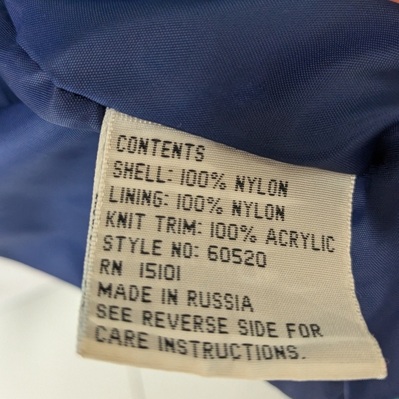 Vintage McGregor Anti-Breeze Windbreaker Jacket Blue/Teal Fold Out Hood Size 2XL - Picture 10 of 10